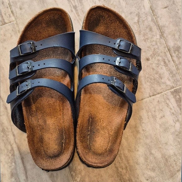 Birkenstock Navy Blue Women's Sandals - Picture 1 of 9